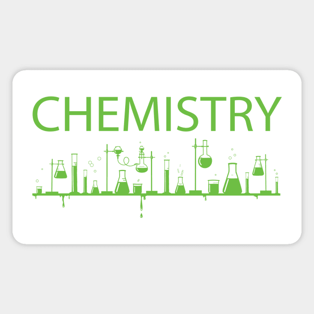 Chemistry (Green Print) Sticker by csunasbmbchapter